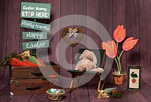 Backdrops for photo studio with Easter holiday theme