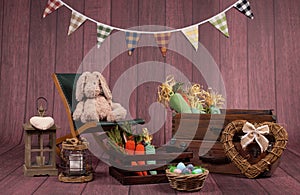 Backdrops for photo studio with Easter holiday theme