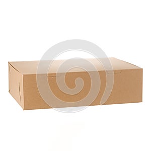 Backery box on white background photo