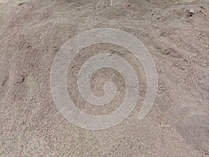 Backfill sand, used to backfill the soil.