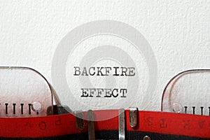 Backfire effect text