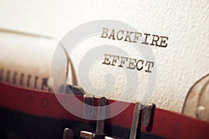 Backfire effect text