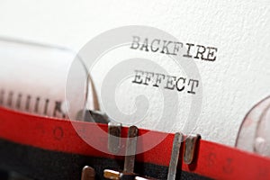 Backfire effect text