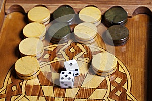 Backgammon dice