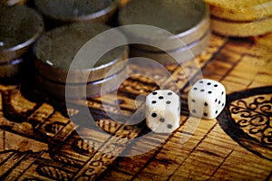 Backgammon dice