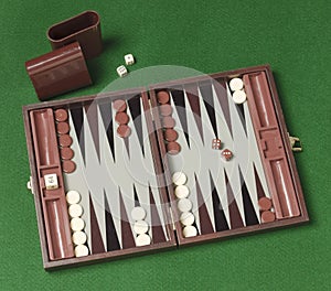 Backgammon game photo