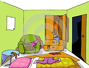 Background 08 teenage room