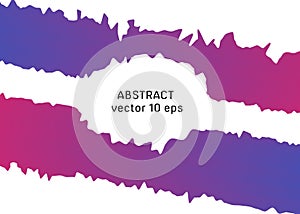 The background is abstract with colorful trend colors of blue, red and purple. Vector illustration.