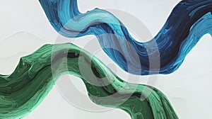 Background of abstract 3d rendering of twisted lines of futuristic shapet