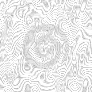 Background with abstract gray colored vector wave lines pattern