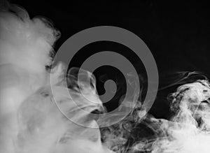 Background of abstract grey color smoke