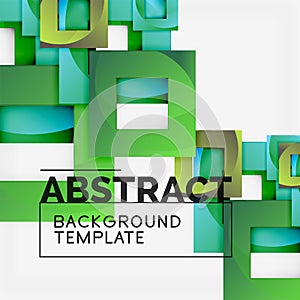 Background abstract squares, geometric minimal template