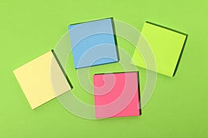 Background of adhesive notes