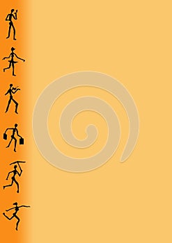 Background african figures