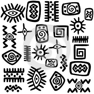 Background with African motifs