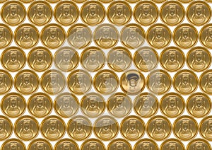 Background of aluminum cans for drinks.