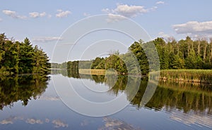 Background with an amazing lake and forest