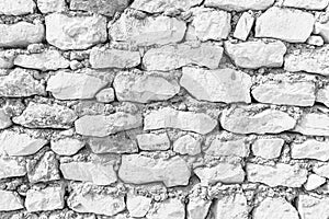 Background of ancient stone wall. Texture of old brick