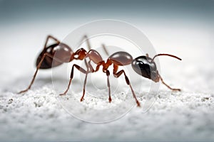 background Ant isolated white insect bug animal nature abdomen leg macro eye closeup small antennae black photo