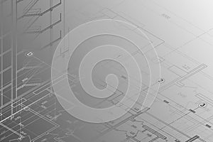 Background of architectural technical drawing