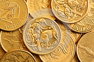 Background of Australian One Dollar Coins