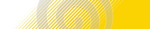 Background banner with diagonal gradient stripes yellow and white