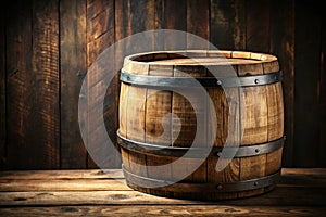Background of Barrel Shape Free Empty Space