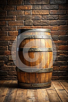 Background of Barrel Shape Free Empty Space
