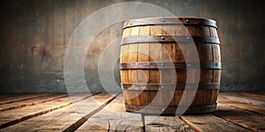 Background of Barrel Shape Free Empty Space