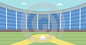 Background of baseball stadium.