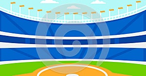 Background of baseball stadium.