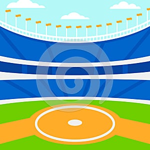 Background of baseball stadium.