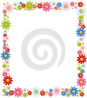 Background with beautiful camomil