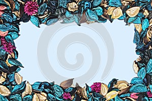 Background of beautiful and colorful Ocean Scent potpourri