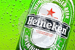 KHERSON, UKRAINE - NOVEMBER 11, 2014: Heineken