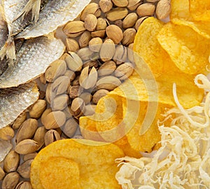 Background from beer snak