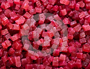 Background with beetroot cubes. photo