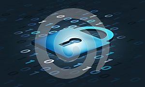 Global security system, cyber security, data protection.