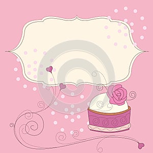 Background of birthday cake