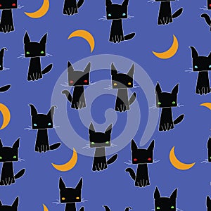 Background black cat photo