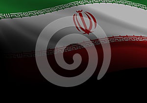 Background Black Flag Iran photo