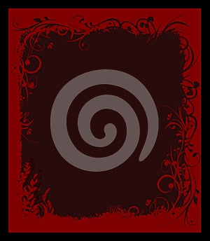 Background black and reed