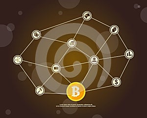 Background block chain style collection