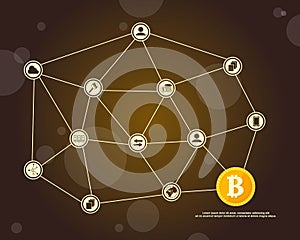 Background block chain style collection