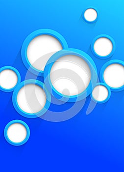 Background with blue circles