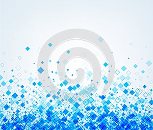 Background with blue rhombs.