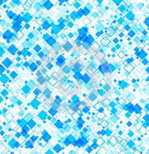 Background with blue rhombs.