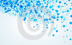Background with blue rhombs.