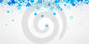 Background with blue rhombs.