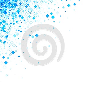 Background with blue rhombs.